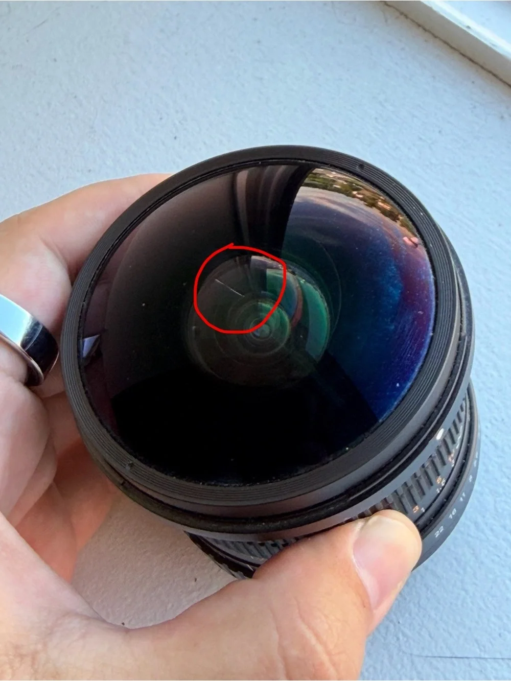 Opteka Fisheye Camera Lens - No Hood & Small Scratch